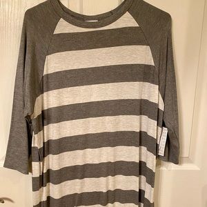 BRAND NEW - Dark grey & light grey stripped Randy XL